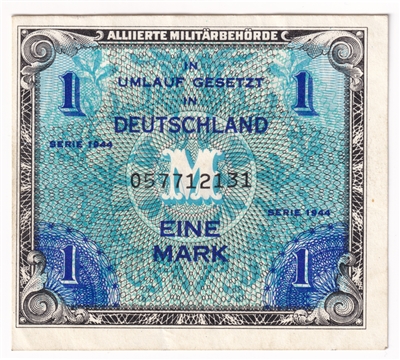 Germany 1944 1 Mark Note, with F, AU 