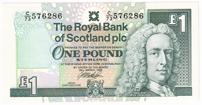 Scotland 1999 1 Pound Note, SC833e, UNC 