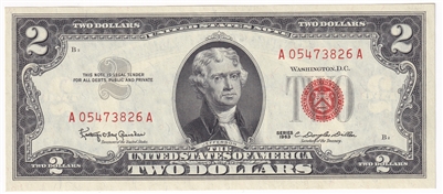 USA 1963 $2 Note, FR #1513, Granahan-Dillon, CUNC