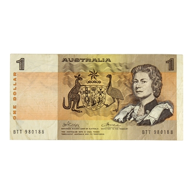 Australia 1974 1 Dollar Note, Pick #42a, VF