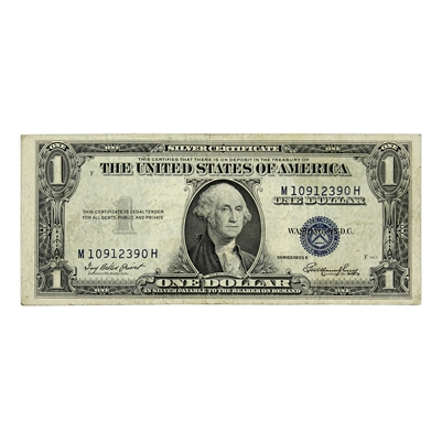USA 1935E $1 Note, FR #1614, Priest-Humphrey, Silver Certificate, VF