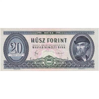 Hungary Note 1980 20 Forint, AU