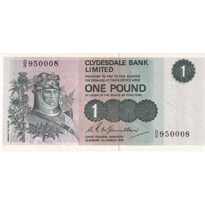 Scotland 1974 1 Pound Note, UNC