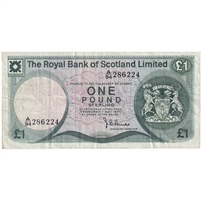 Scotland 1975 1 Pound Note, Pick 336a, VF
