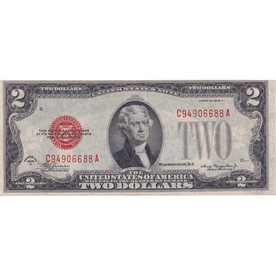 USA 1928D $2 Note, FR #1505, Julian-Morgenthau, AU