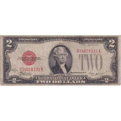 USA 1928E $2 Note, FR #1506, Julian-Vinson, F