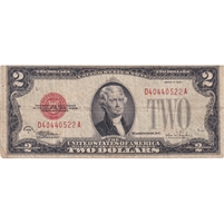 USA 1928F $2 Note, FR #1507, Julian-Snyder, F-VF