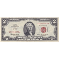USA 1963 $2 Note, FR #1513, Granahan-Dillon, AU