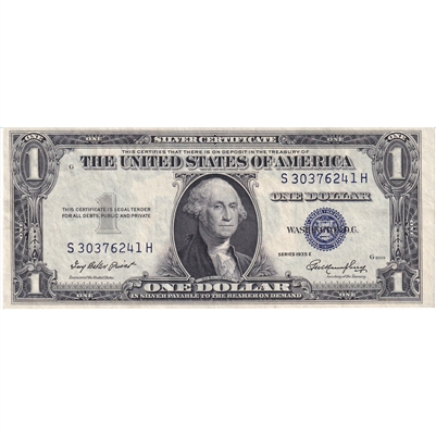 USA 1935D $1 Note, FR #1613, Clark-Snyder, Silver Certificate, Clark-Snyder, AU