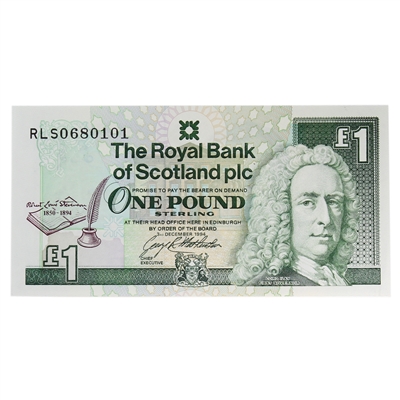 Scotland 1994 1 Pound Note, SC835, UNC
