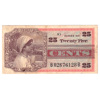 USA 1968/69 25-cent Series 661 KL#66, Extra Fine