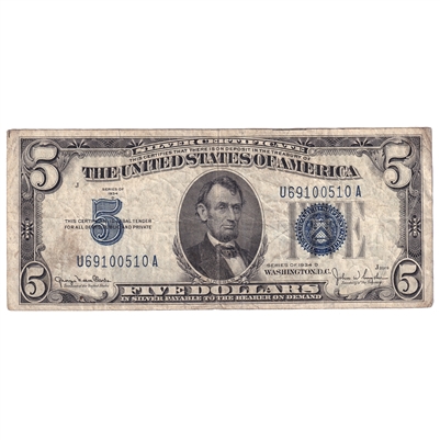 USA 1934D $5 Note, FR #1654, Fine