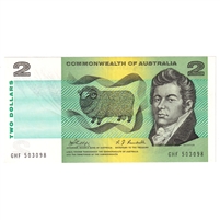 Australia 1968 2 Dollar Note, Pick #38c, AU 