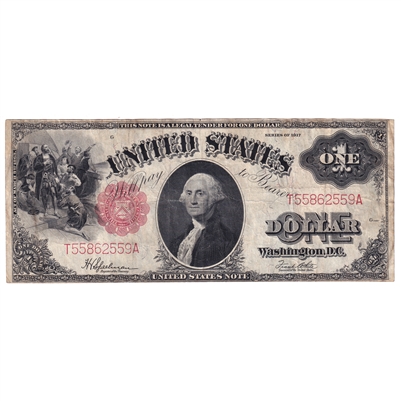 USA 1917 $1 Note, FR #39, Very Fine