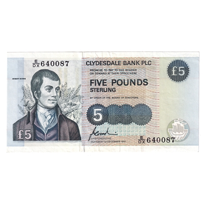 Scotland 1997 5 Pound Note, SC330c, EF 