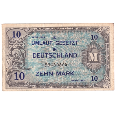 Germany 1944 10 Mark Note, Pick #194a, VF-EF 