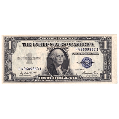 USA 1935E $1 Note, FR #1614, Priest-Humphrey, Silver Certificate, UNC