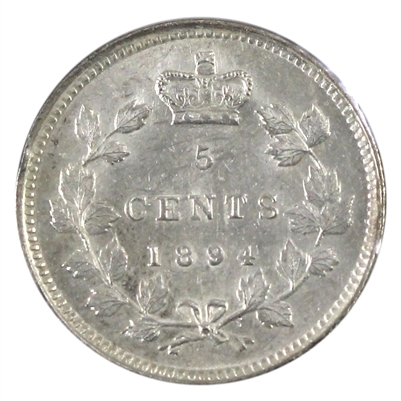 1894 Canada 5-cents Brilliant Uncirculated (MS-63)