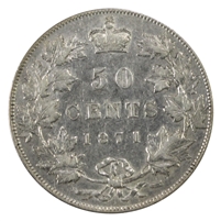 1871 Canada 50-cents VF-EF (VF-30)