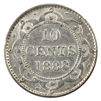 1888 Newfoundland 10-cents Extra Fine (EF-40)