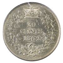 1862 New Brunswick 20-cents AU-UNC (AU-55)