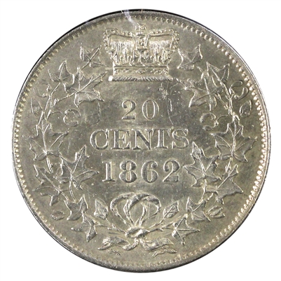 1862 New Brunswick 20-cents AU-UNC (AU-55)