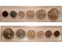 1953 Canada 6-coin Year Set in Snap Lock Case
