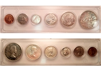 1957 Canada 6-coin Year Set in Snap Lock Case