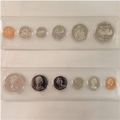 1974 Canada 6-coin Year Set in Snap Lock Case