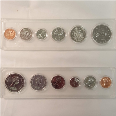 1978 Canada 6-coin Year Set in Snap Lock Case