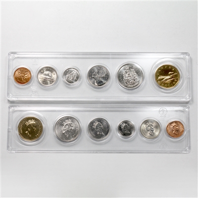 1991 Canada 6-coin Year Set in Snap Lock Case