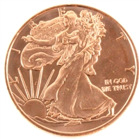 Walking Liberty 1oz. .999 Fine Copper