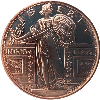 Standing Liberty 1oz. .999 Fine Copper