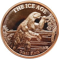 The Ice Age - Giant Sloth 1oz. .999 Fine Copper