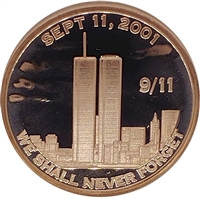 9/11 Twin Towers 1oz. .999 Fine Copper