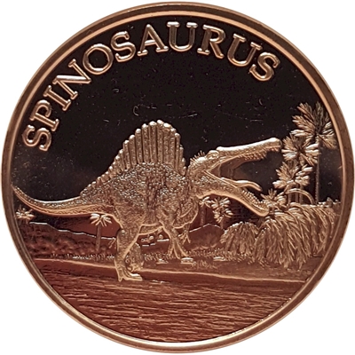 Dinosaurs - Spinosaurus 1oz. .999 Fine Copper