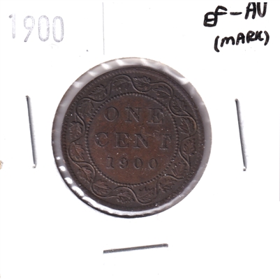 1900 Canada 1-cent EF-AU (EF-45) Mark