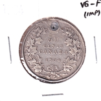 1934 Canada 50-cents VG-F (VG-10) Impaired
