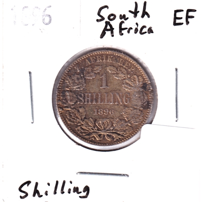 South Africa 1896 Shilling Extra Fine (EF-40)