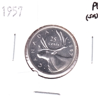1957 Canada 25-cents Proof Like (scratched)