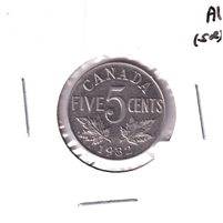 1932 Canada 5-cents Almost Uncirculated (AU-50) Scratched