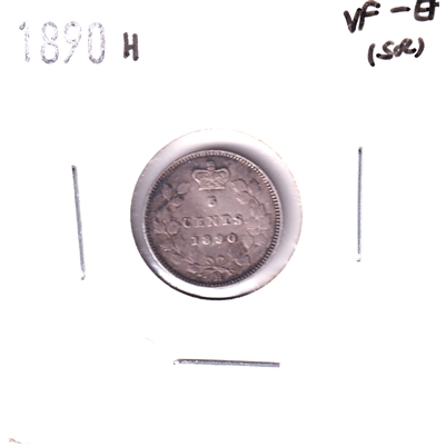 1890H Canada 5-cents VF-EF (VF-30) Scratched