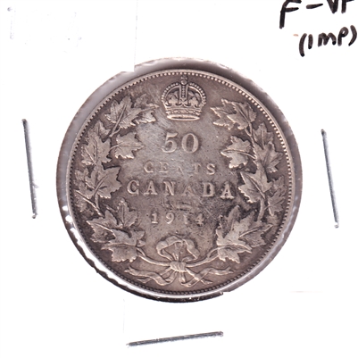 1914 Canada 50-cents F-VF (F-15) Impaired