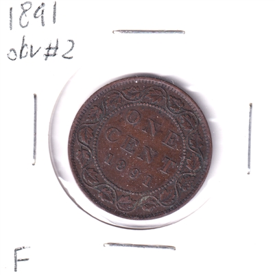 1891 SDSL Obv. 2 Canada 1-cent Fine (F-12)