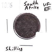 South Africa 1896 Shilling VF-EF (VF-30)
