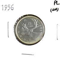 1956 Canada 25-cents Proof Like (Scratched)