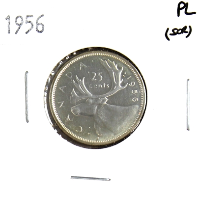 1956 Canada 25-cents Proof Like (Scratched)