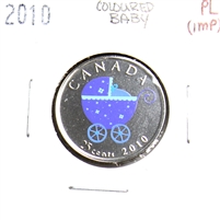 2010 Coloured Baby Canada 25-cents Proof Like (Impaired)