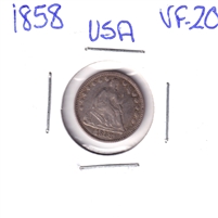 1858 USA Half Dime Very Fine (VF-20)