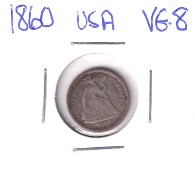 1860 USA Half Dime Very Good (VG-8)
